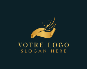 Writing - Luxury Quill Feather Writer logo design