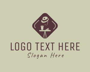 Resto Bar - Coffee Dinning Hat logo design