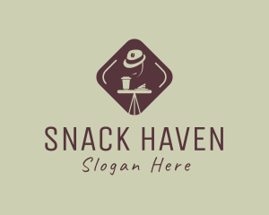 Coffee Dinning Hat  logo design