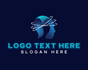 Brain - Cyber Tech Artificial Intelligence logo design