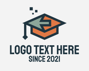 Online Learning - Digital Online Graduate logo design