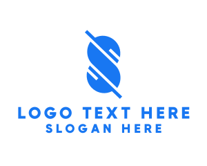 Blue - Tech Multimedia Letter S logo design