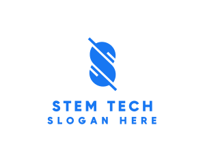 Tech Multimedia Letter S logo design