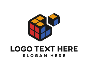 Puzzle - Rubik Cube Puzzle logo design