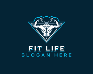 Gym Fitness Weightlifting logo design