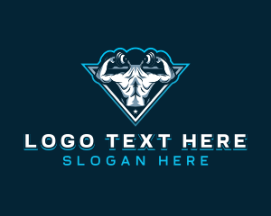 Fitness - Gym Fitness Weightlifting logo design