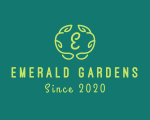 Vine Organic Leaf Garden logo design