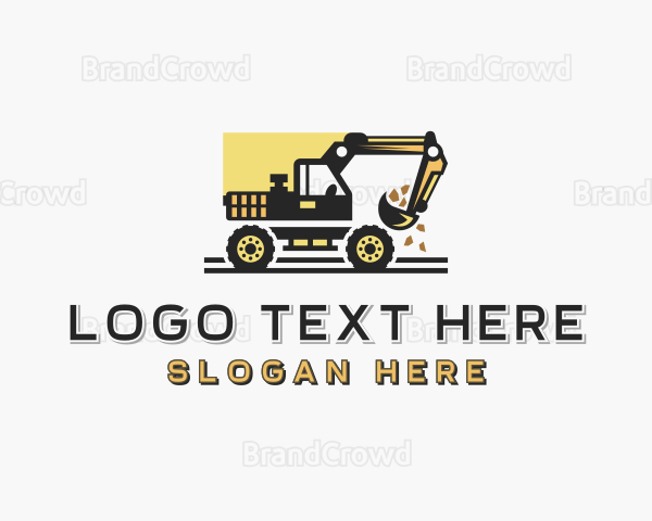 Quarry Mining Excavator Logo