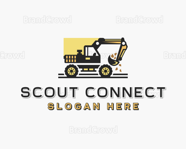 Quarry Mining Excavator Logo