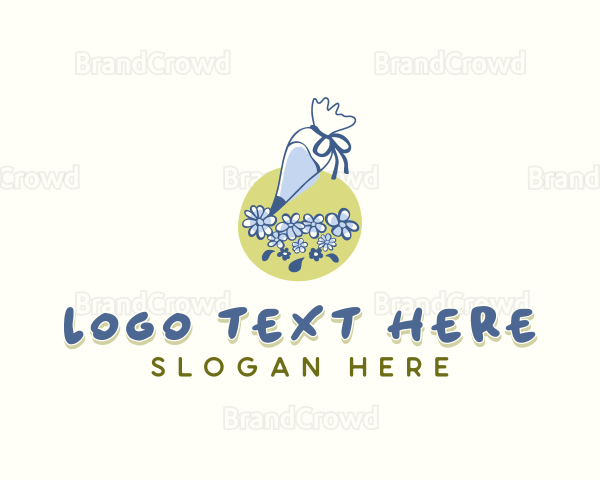 Floral Confectionery Bakery Logo