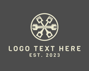 Mechanic - Piston Wrench Tool logo design