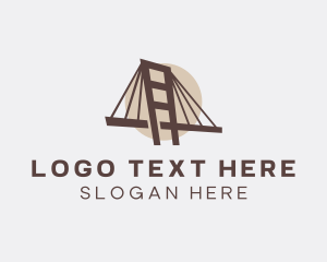 California - Moon Bridge Construction logo design