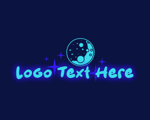 Astronomical - Cosmic Neon Business logo design