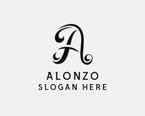 Elegant Stylist Cursive logo design