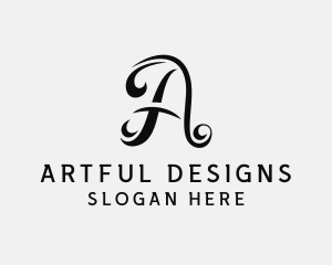 Elegant Stylist Cursive logo design