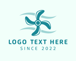 Teal - Exhaust Fan Ventilation logo design