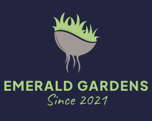 Grass Soil Gardening  logo design