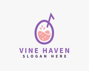 Fruit Juice Drink logo design