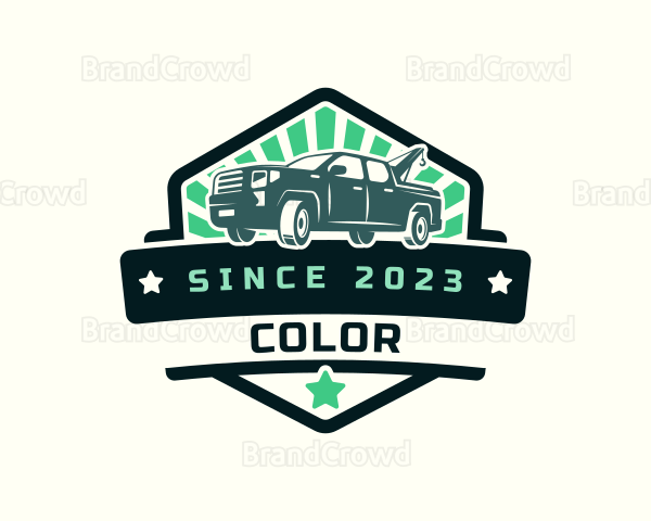 Pickup Tow Truck Logo