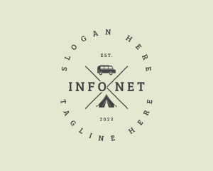 Retro Camping Van logo design