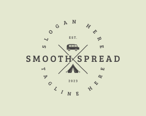 Retro Camping Van logo design