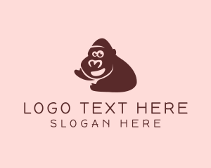 Safari - Smiling Gorilla Ape logo design
