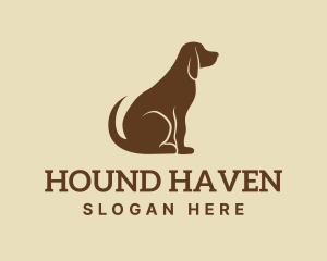 Hound - Brown Hound Dog logo design