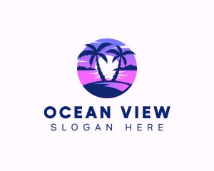 Ocean Beach Island logo design