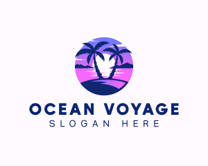 Ocean Beach Island logo design