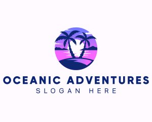 Ocean Beach Island logo design