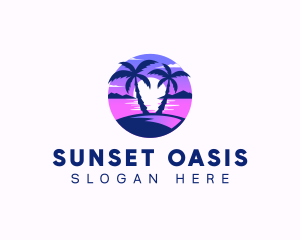 Ocean Beach Island logo design