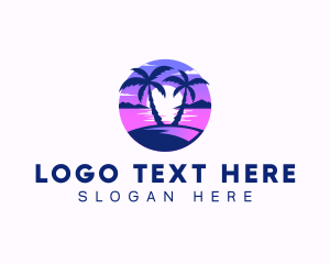 Island - Ocean Beach Island logo design