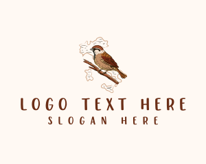 Avian - Italian Sparrow Bird logo design