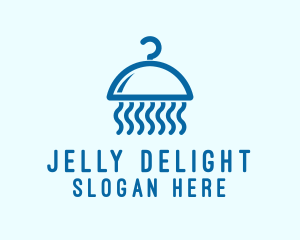 Jellyfish Laundry Hanger logo design