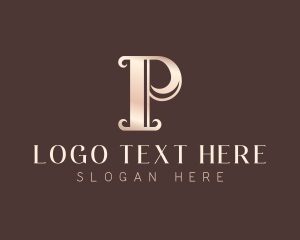Luxury Elegant Letter P Logo