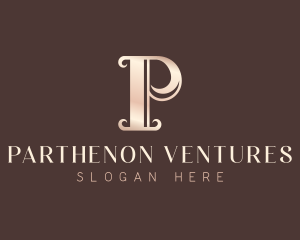 Luxury Elegant Letter P logo design