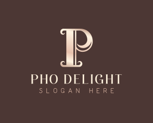 Luxury Elegant Letter P logo design