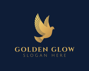 Golden - Golden Dove Bird logo design