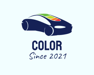 Auto Garage - Blue Electric Car logo design