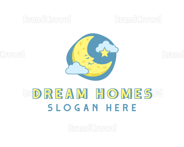 Sleeping Moon Star Logo