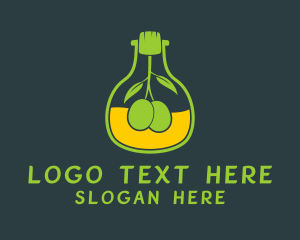 Green Olive - Olive Oil Jar logo design