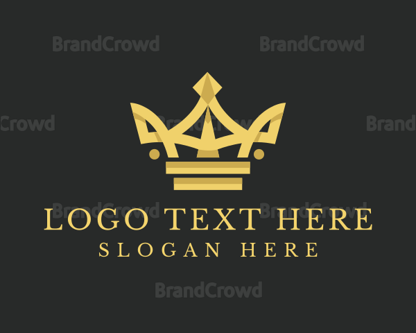 Elegant Gold Crown Logo