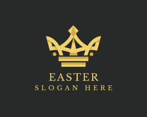 Monarch - Elegant Gold Crown logo design