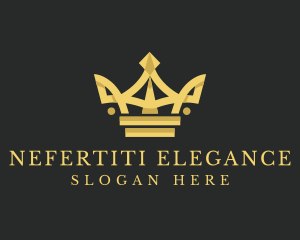 Elegant Gold Crown  logo design