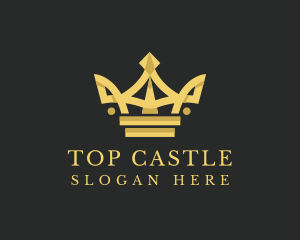 Monarch - Elegant Gold Crown logo design