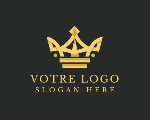 Royalty - Elegant Gold Crown logo design