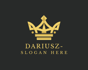 Kingdom - Elegant Gold Crown logo design