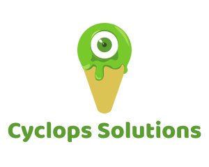 Cyclops - Eyeball Cone Monster logo design