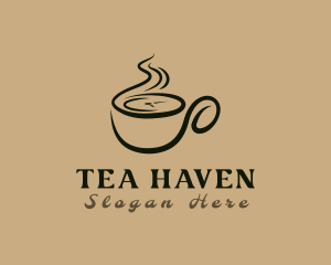 Teacup - Cafe Coffee Cup logo design