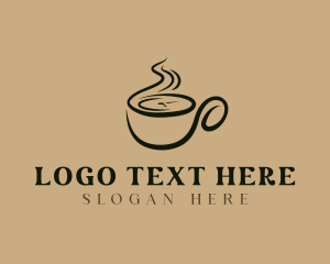 Line Art - Cafe Coffee Cup logo design